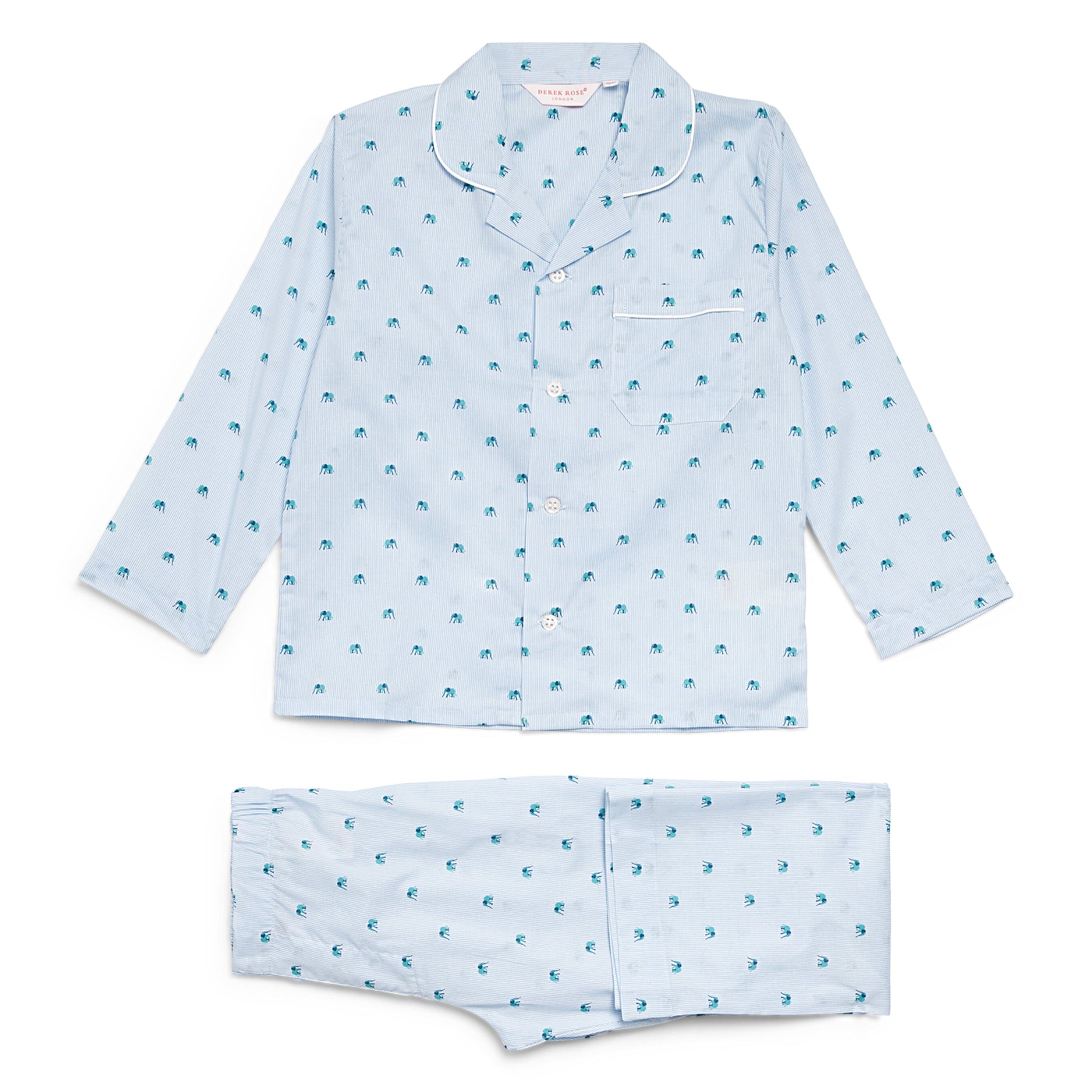 Derek Rose Kids Printed Ledbury Pyjama Set (13-16 Years)