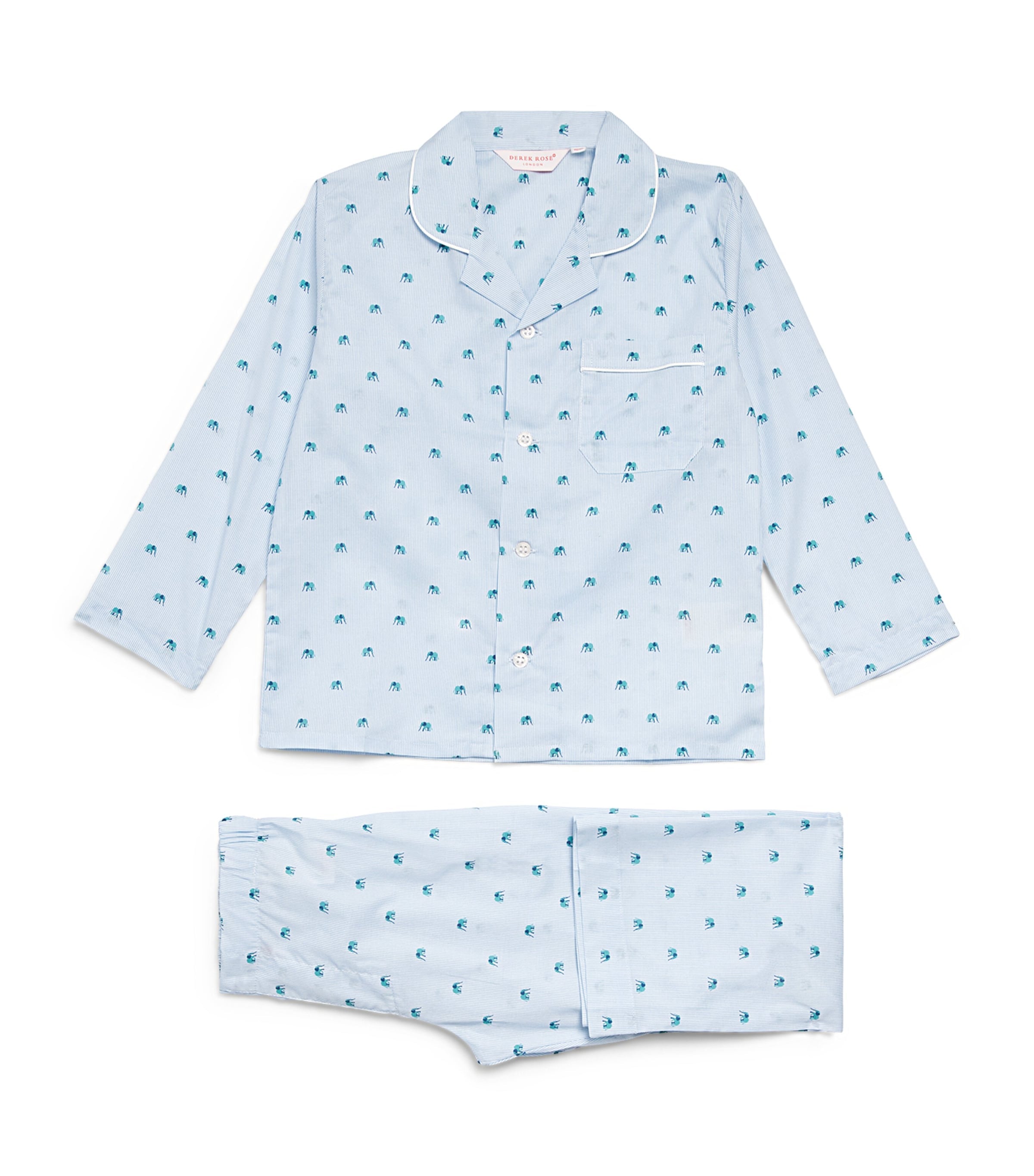 Derek Rose Kids Printed Ledbury Pyjama Set (13-16 Years)
