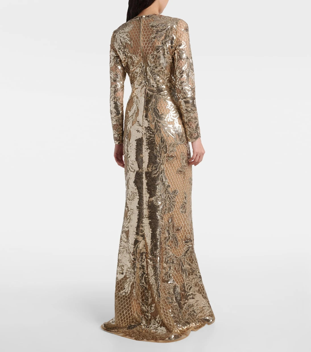 Elie Saab - Embroidered sequined tulle gown