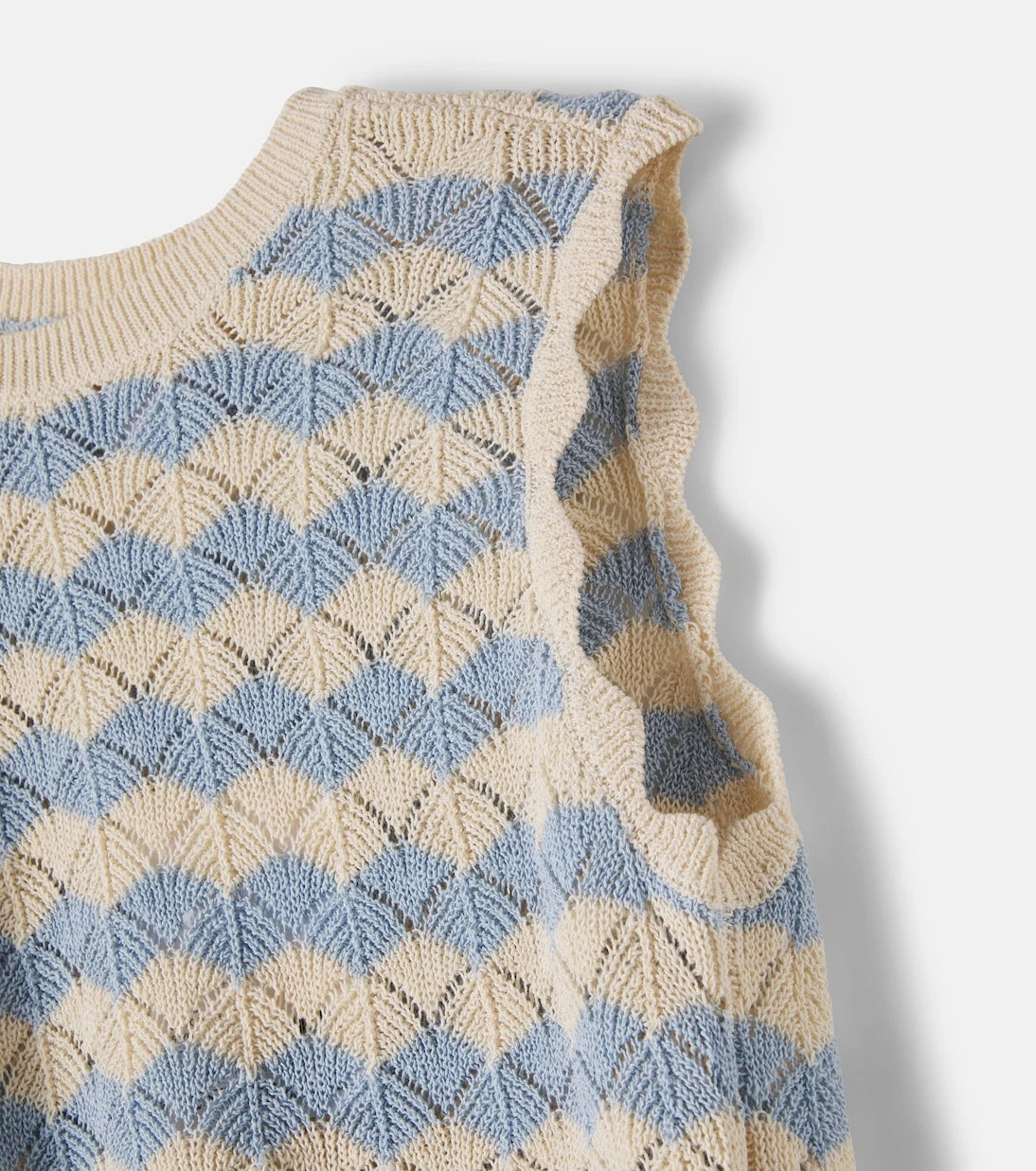 Zimmermann Kids - Aster pointelle cotton and linen-blend top