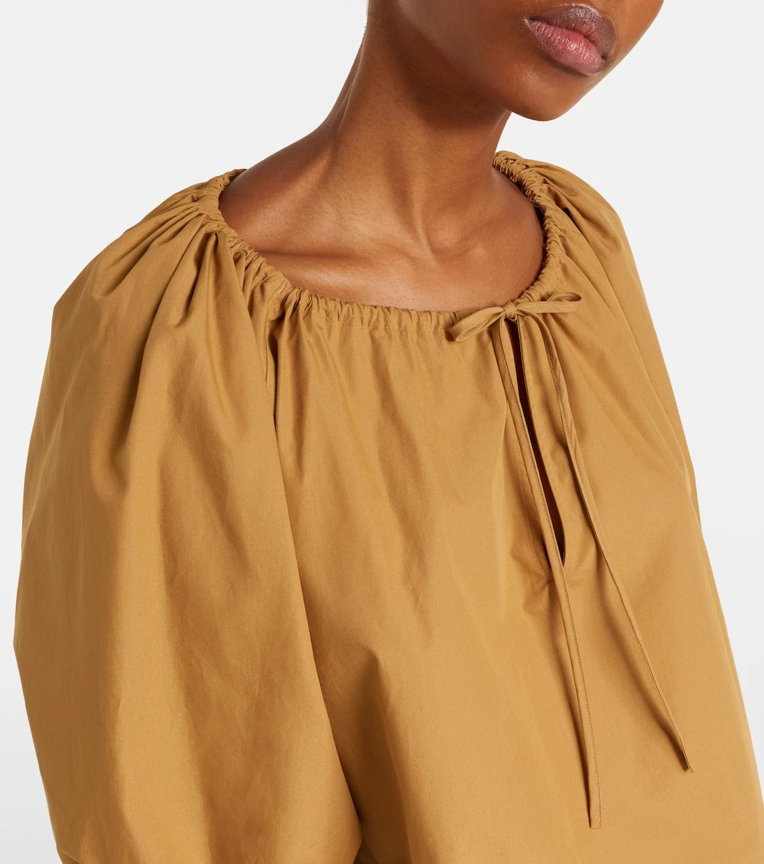 Polo Ralph Lauren - Gathered cotton poplin blouse