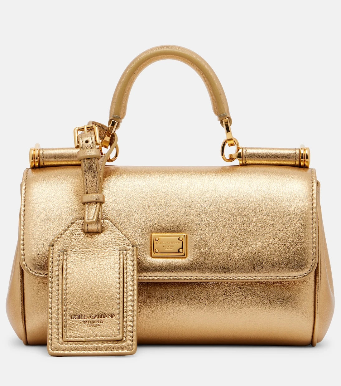Dolce&Gabbana - My Sicily metallic leather tote bag