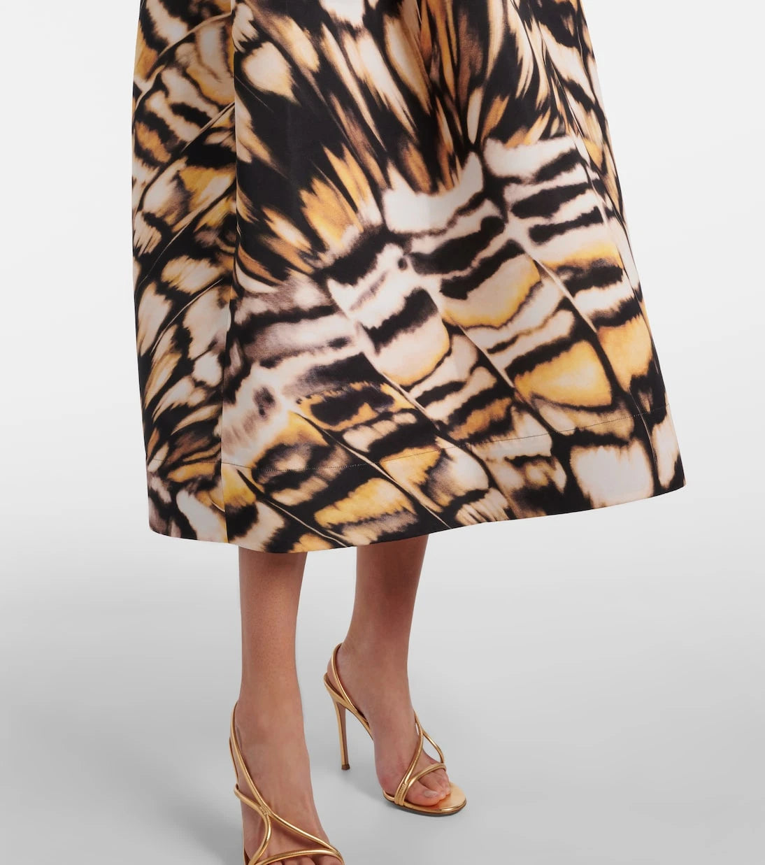Oscar de la Renta - Printed faille cocktail dress