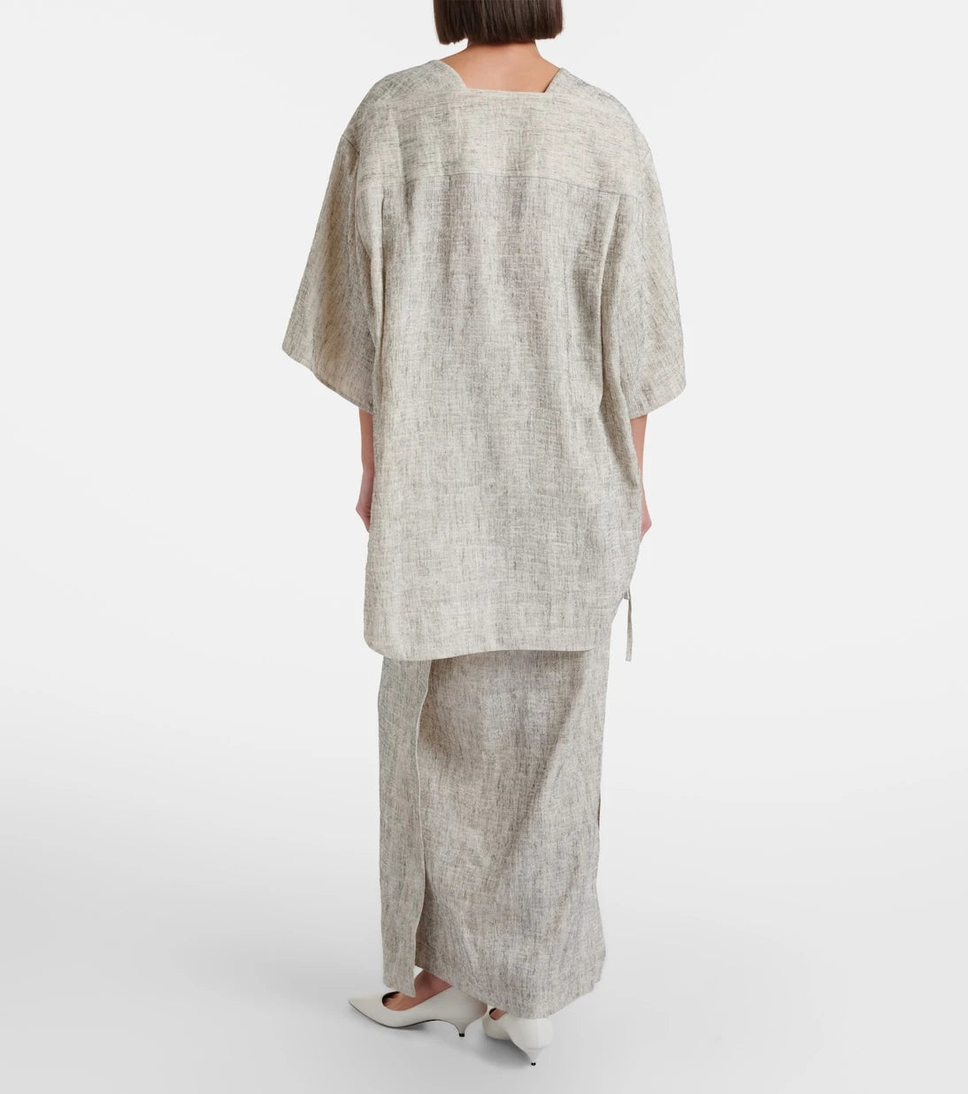 The Row - Linen and silk maxi skirt