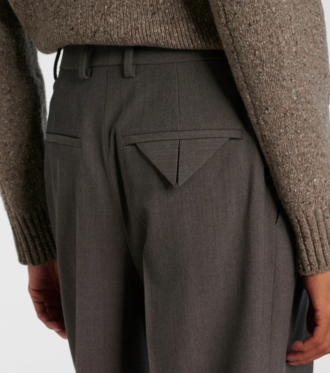 Bottega Veneta - Mid-rise wool tricotine straight pants