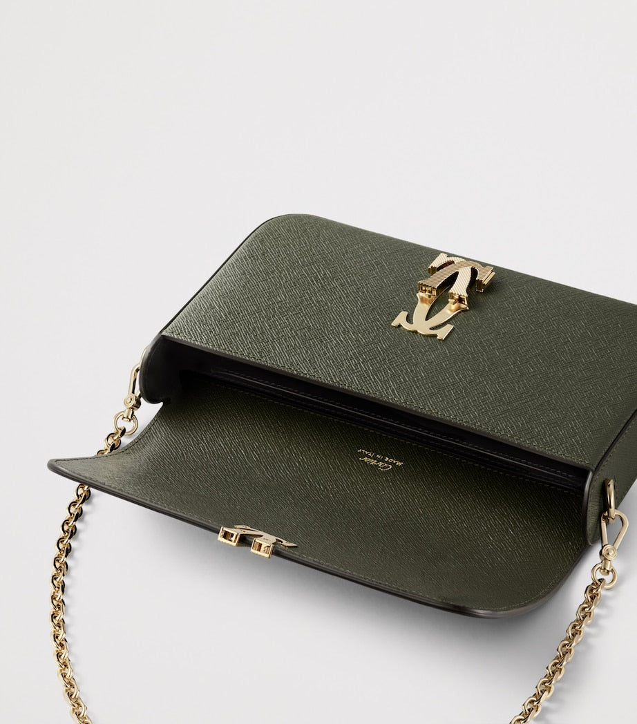 Green Mini Leather C de Cartier Shoulder Bag