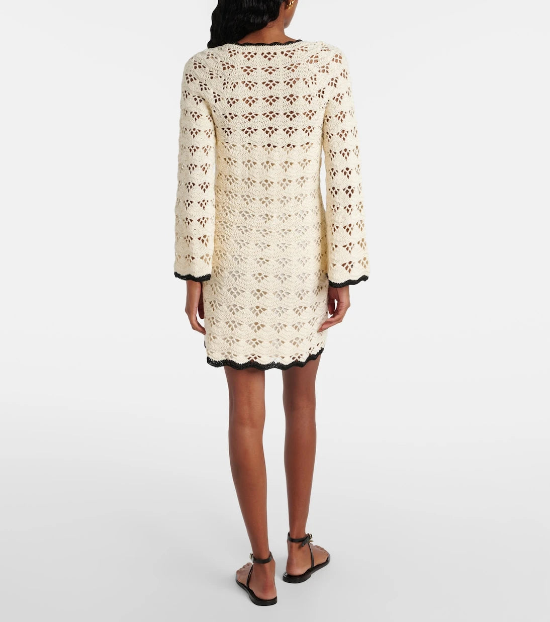 Zimmermann - Rhiannon pointelle cotton minidress