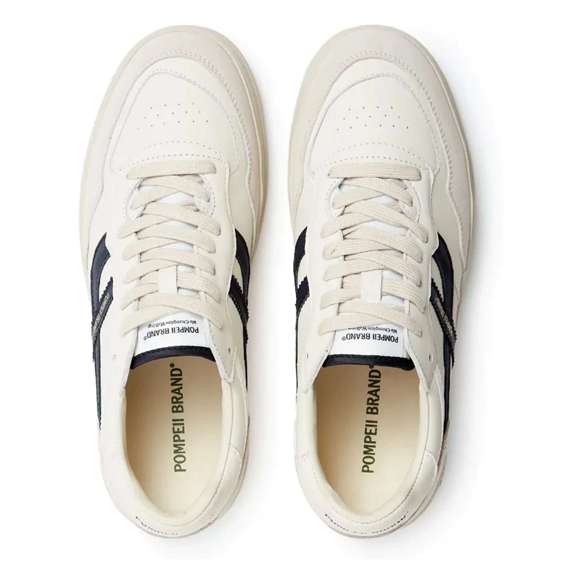 Pompeii - Elan Pippa Leather Sneakers | Ecru