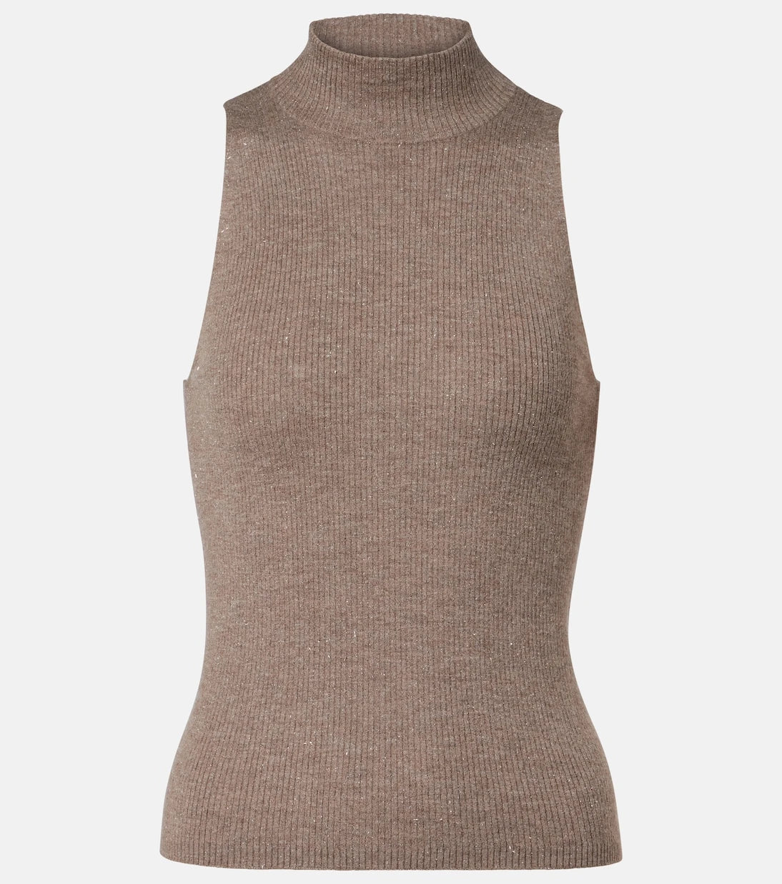 Brunello Cucinelli - Knitted lamé top