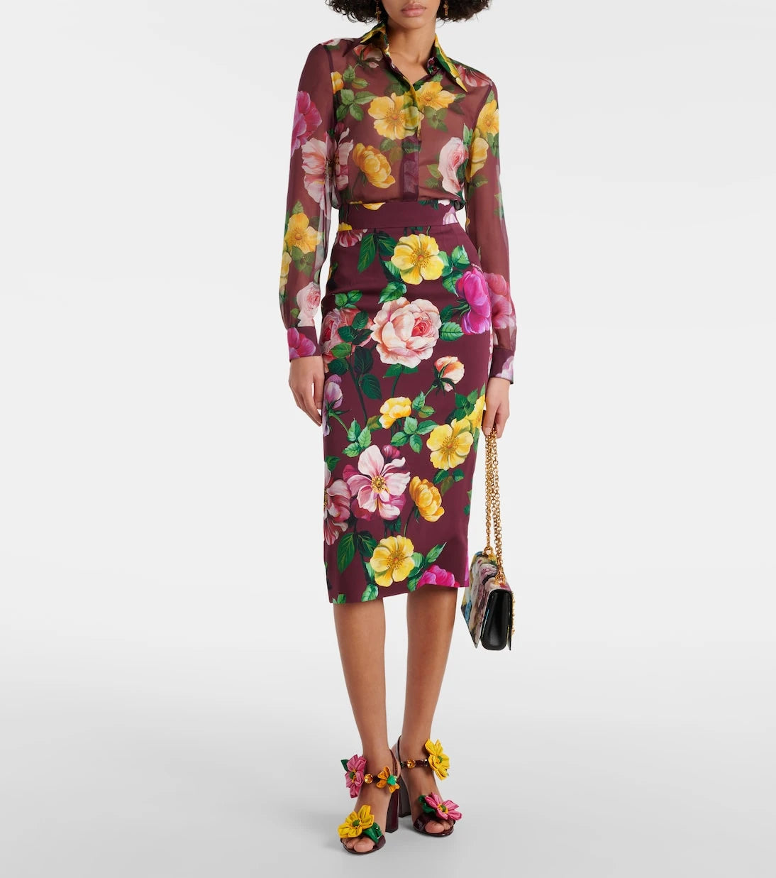 Dolce&Gabbana - Printed silk chiffon blouse