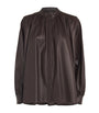 Yves Salomon Beige Leather Blouse