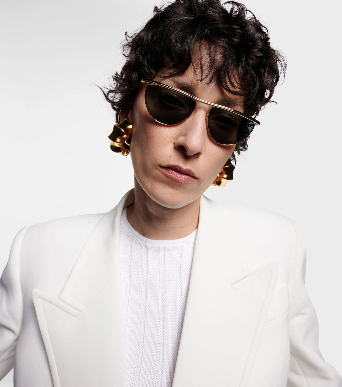 Khaite - x Oliver Peoples 1984C flat-top sunglasses
