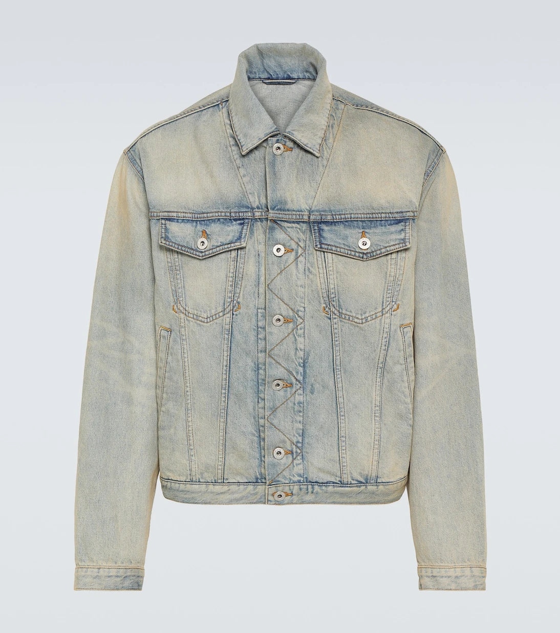 Kenzo - Drawn Varsity embroidered denim jacket