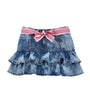 Chambray Bow-Detail Skirt (2-12 Years)