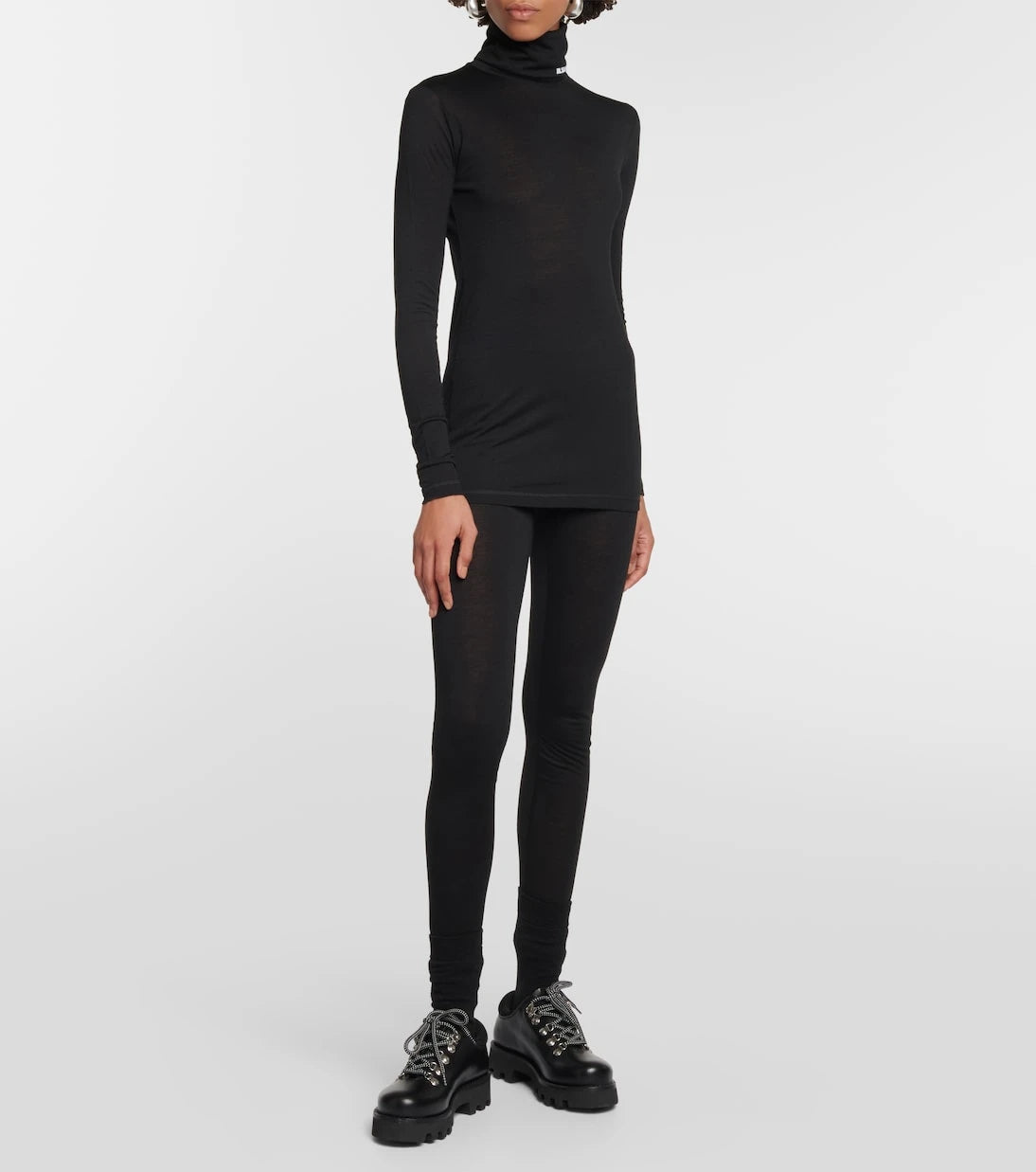 Jil Sander - Logo turtleneck sweater