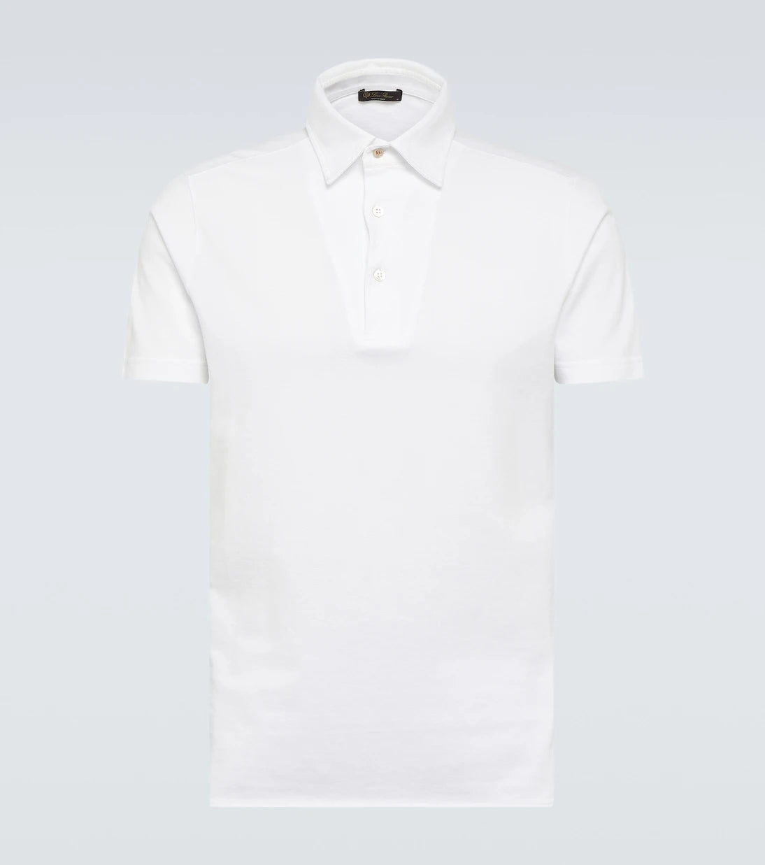 Loro Piana - قميص بولو من القطن المنسوج
