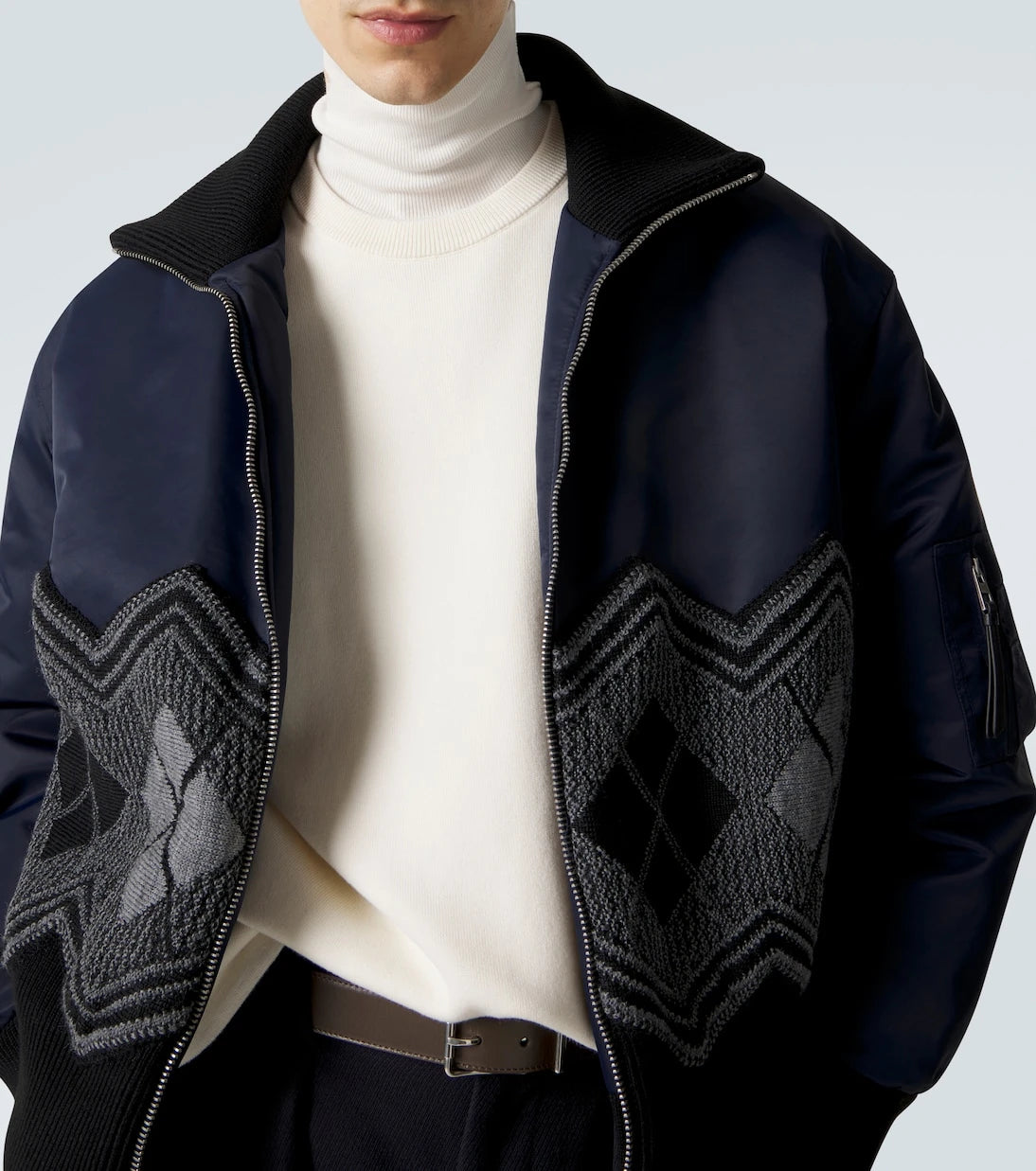 Loewe - جاكيت أرجيل من التويل التقني