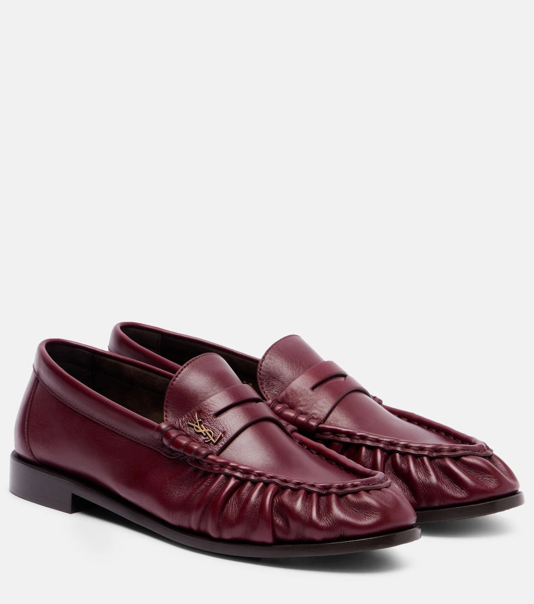 Saint Laurent - Le Loafer Cassandre leather penny loafers