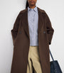 Weekend Max Mara Brown Virign Wool Double-Breasted Coat