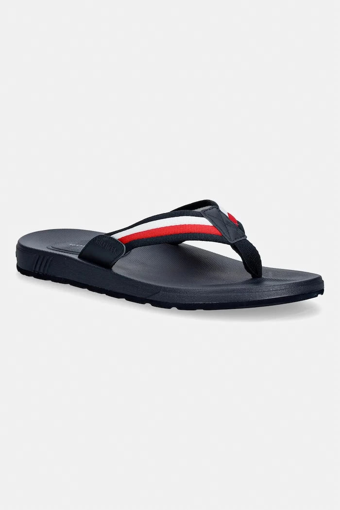 Tommy Hilfiger Erkek MOLDED HILFIGER RWB BEACH SANDAL Terlik