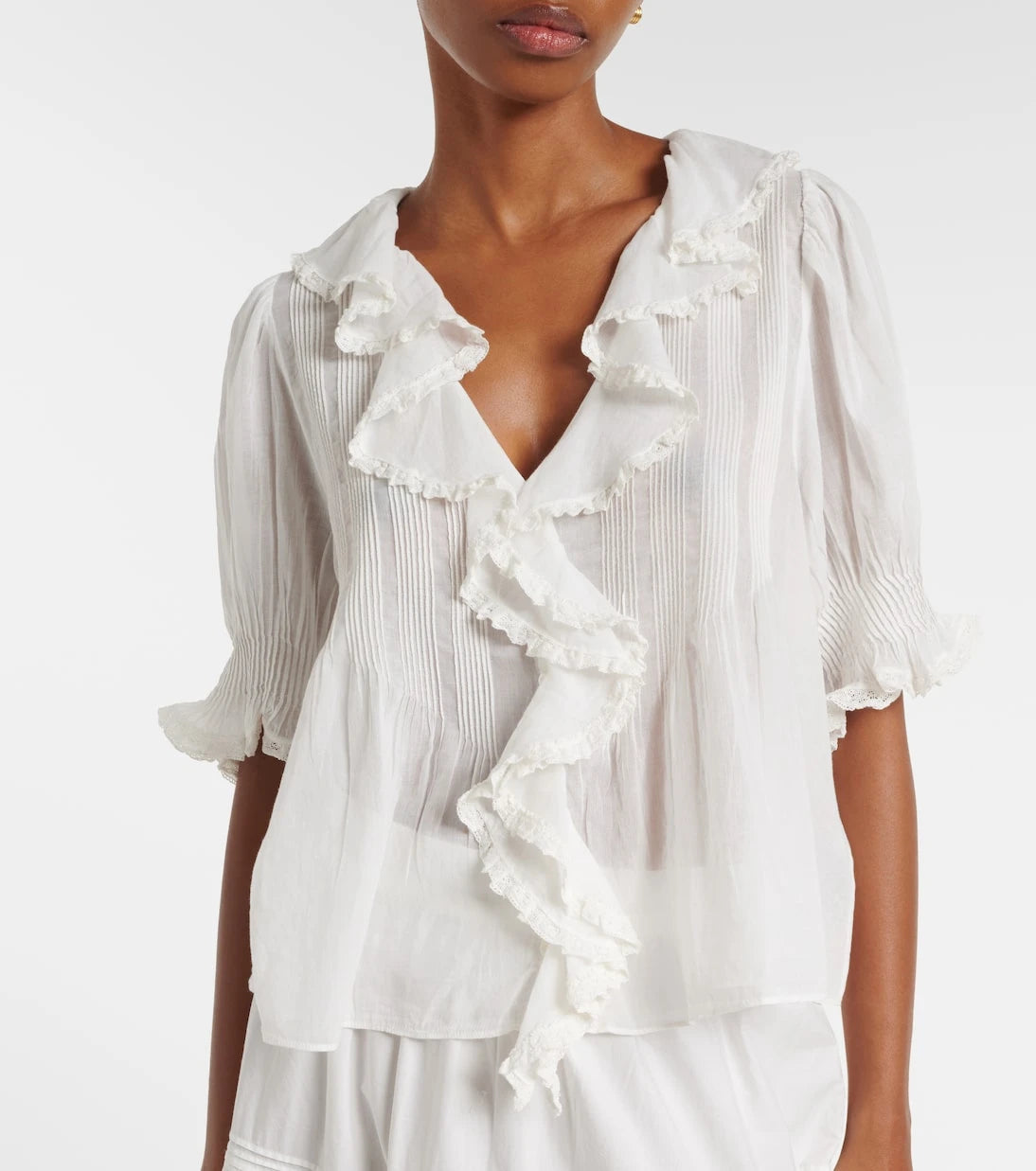Dôen - Henri cotton voile top