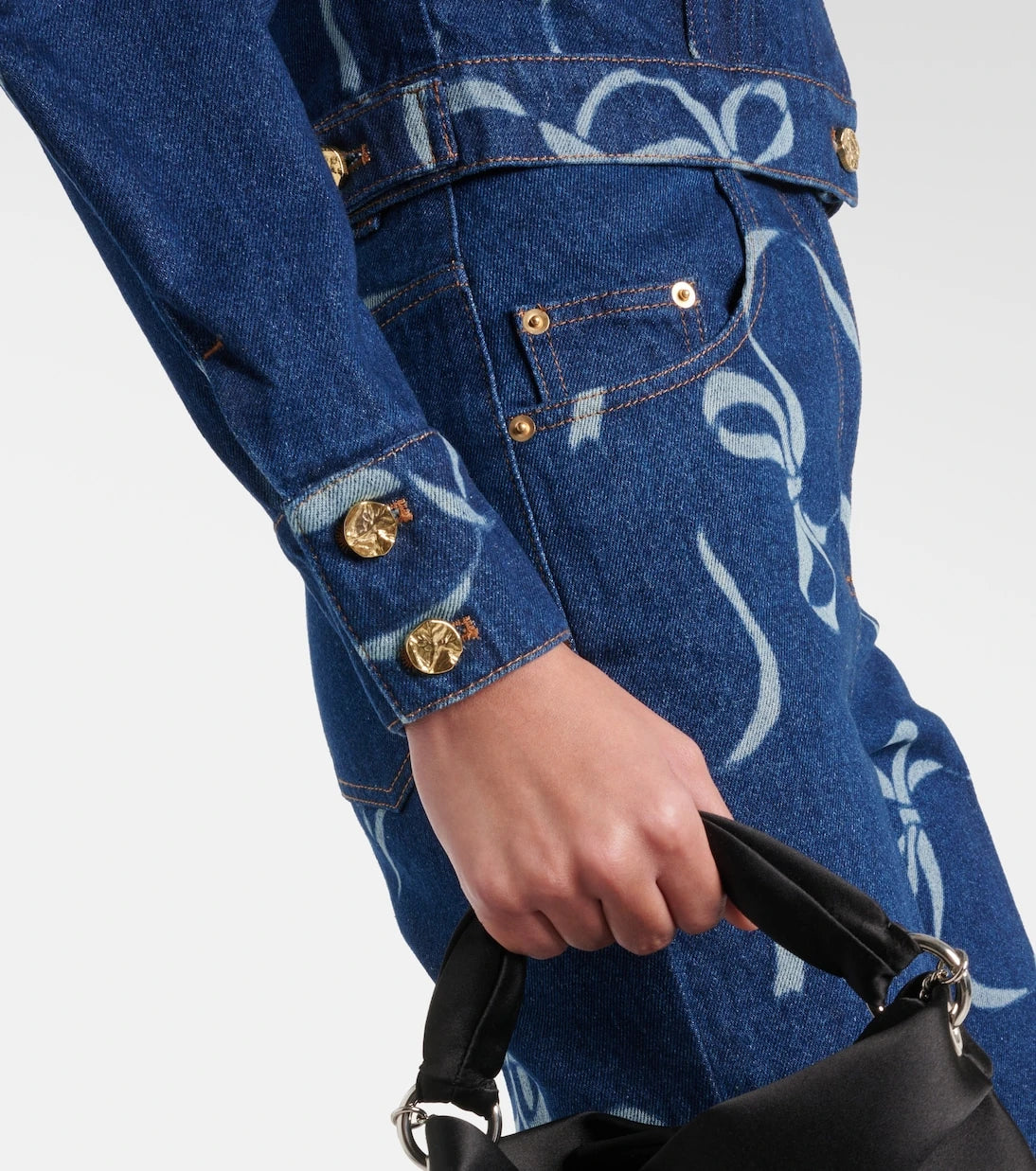 Nina Ricci - Printed denim jacket