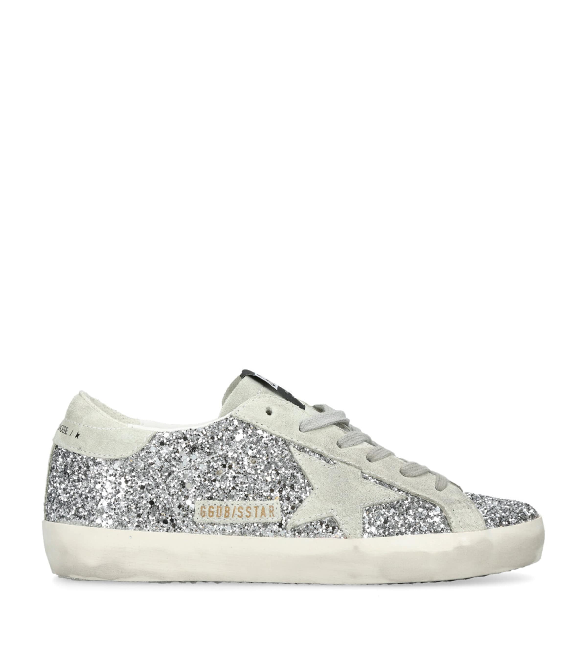 Silver Glitter Super-Star Sneakers