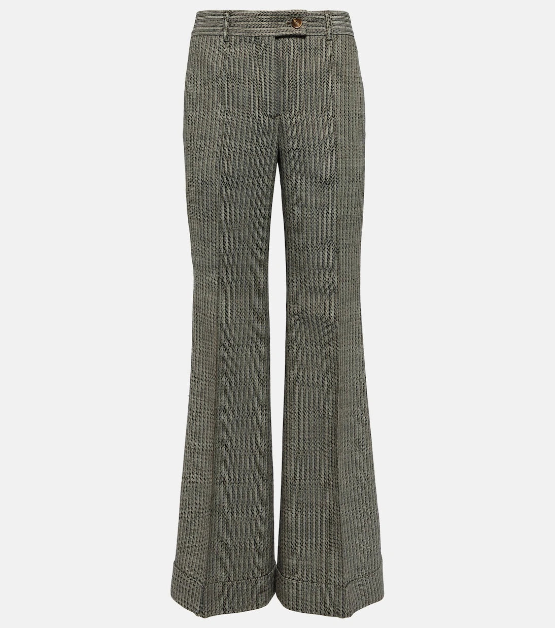 Acne Studios - Pinstripe wool-blend flared pants