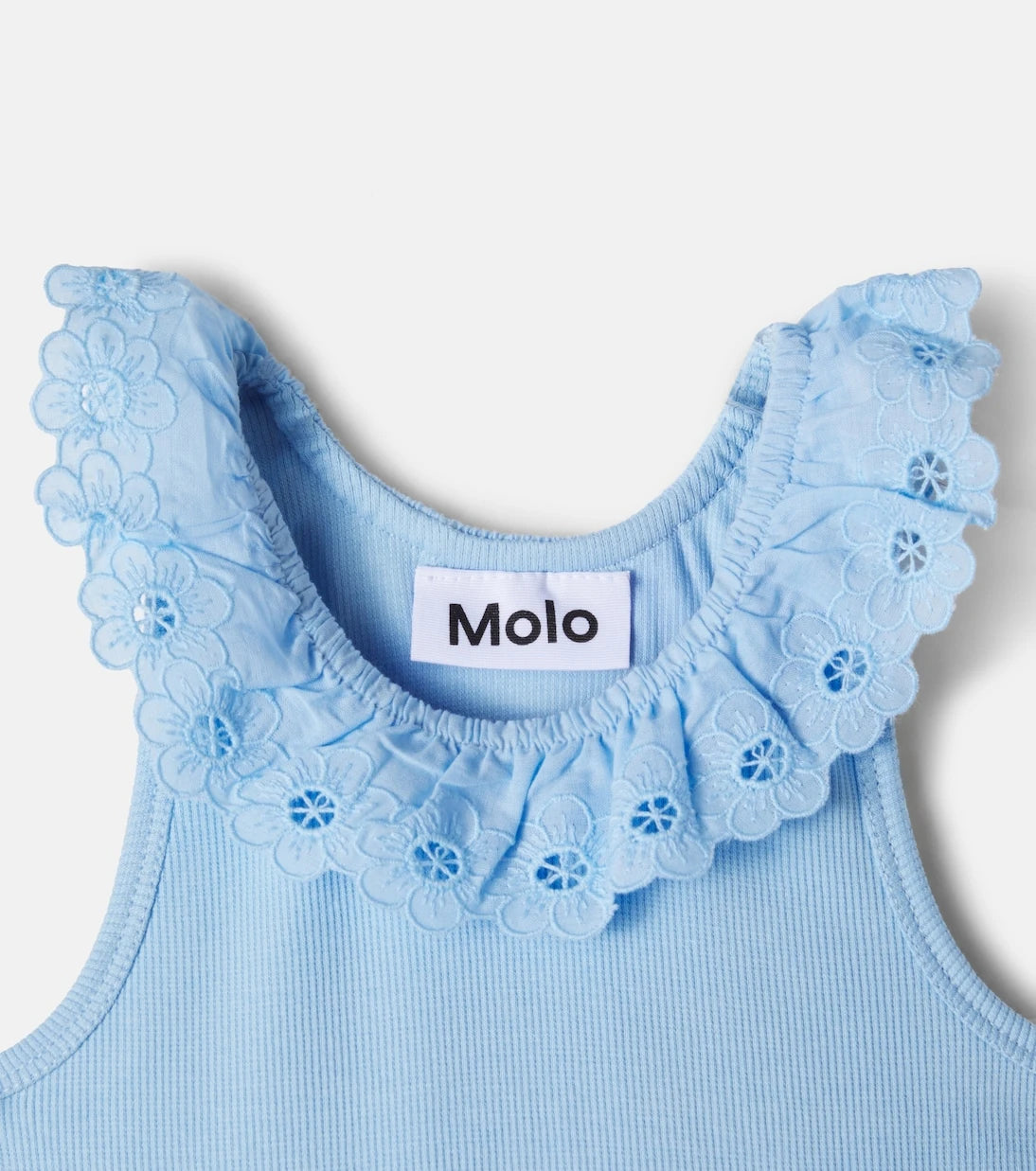 Molo - Croco embroidered cotton-blend dress