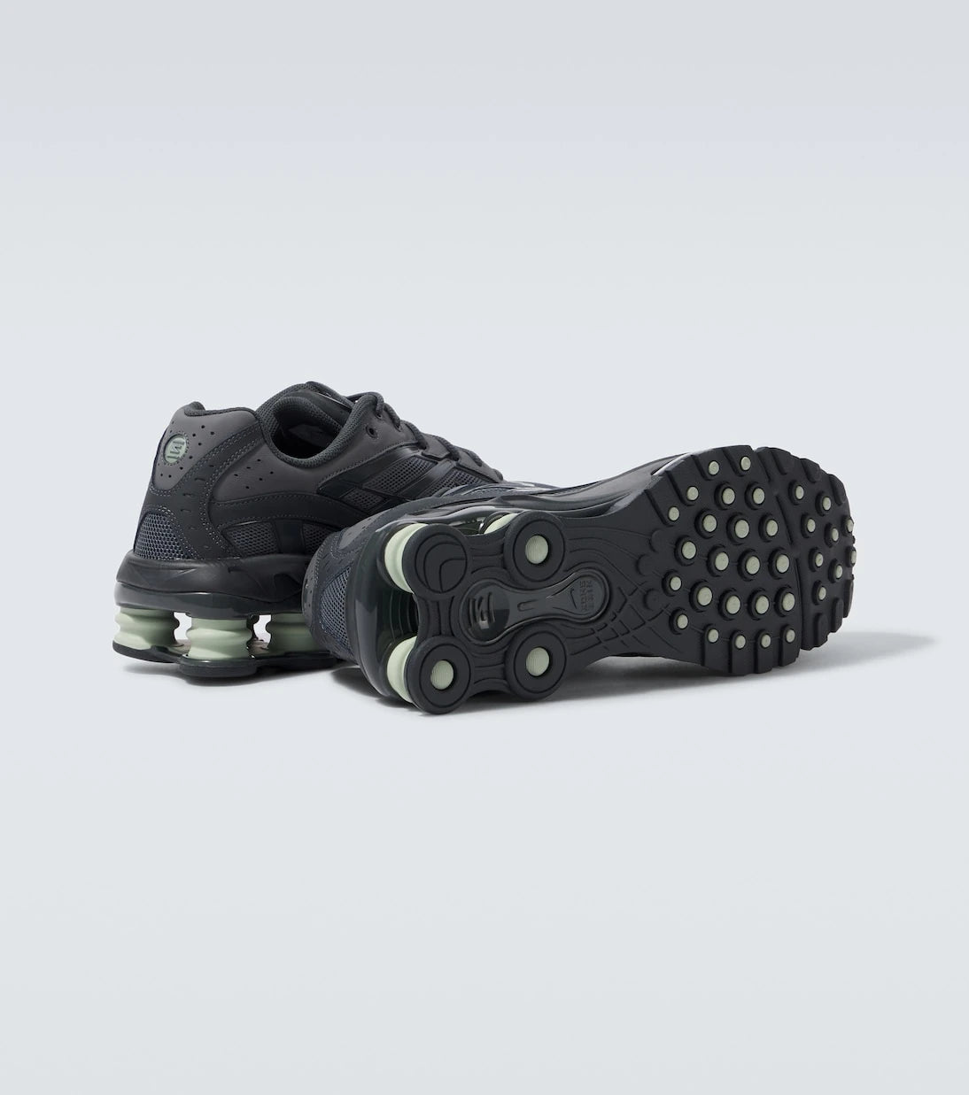 Nike - Shox Ride 2 leather-trimmed sneakers