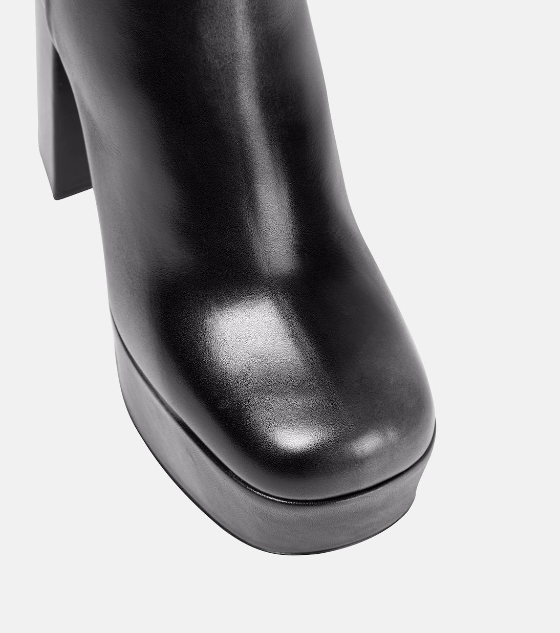 Miu Miu - Platform leather ankle boots