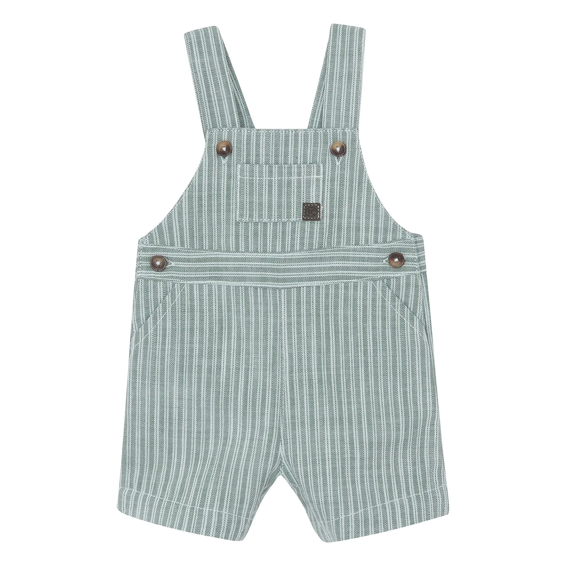 Tartine et Chocolat - Striped overalls | Khaki