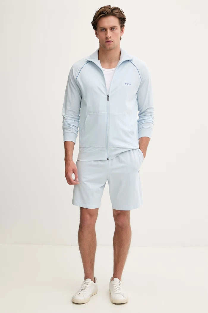 BOSS Erkek Pamuk ve Elastan Fermuarlı Sweatshirt Mix&Match Jacket Z