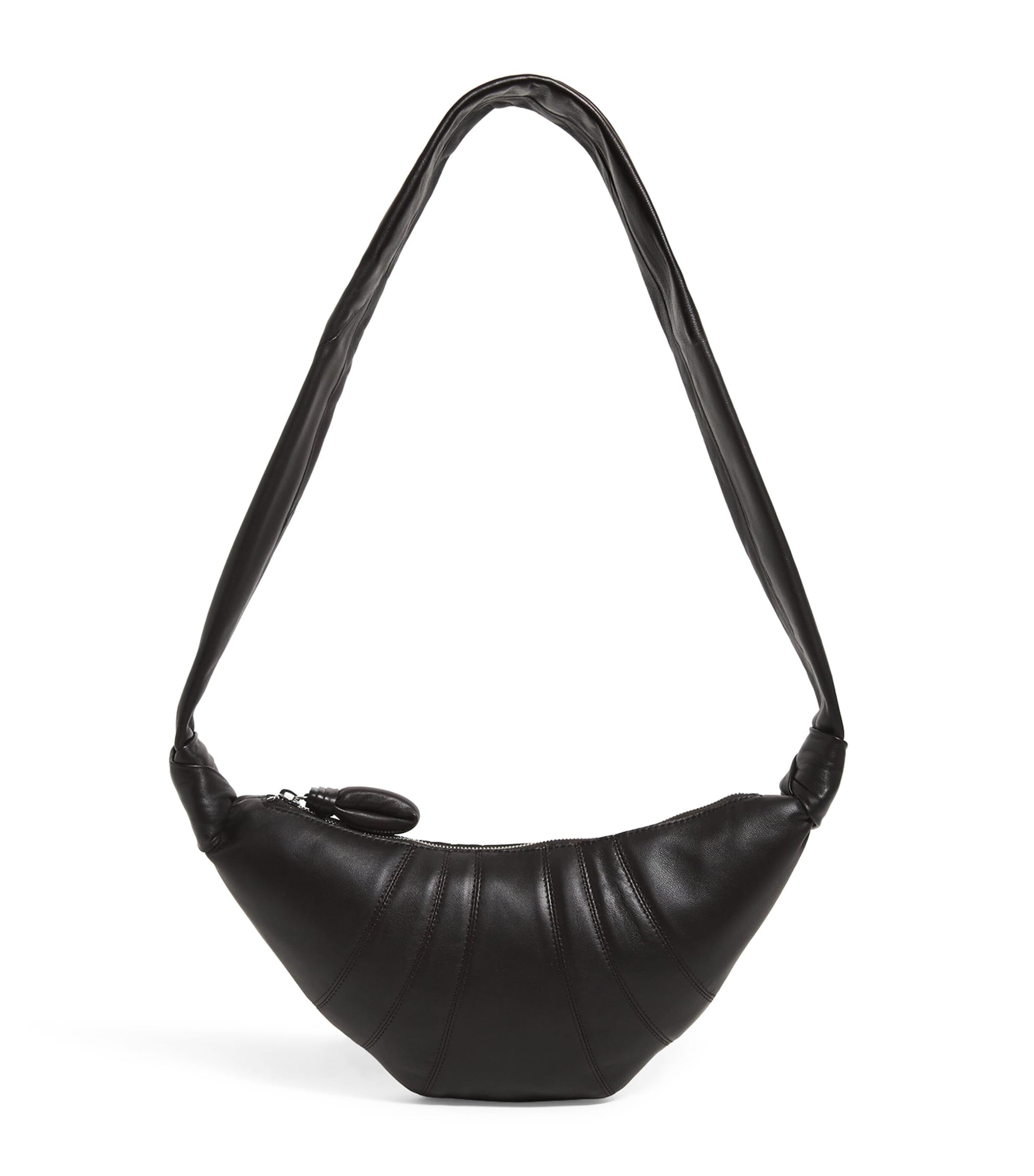 Small Nappa Leather Croissant Bag