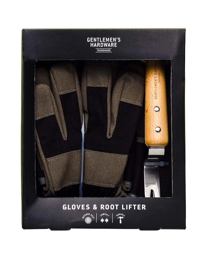 Gentlemen's Hardware Deri Eldivenler ve Kök Sökücü Bahçe Seti (2 Parça)