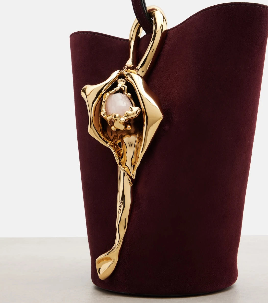 Chloé - Eden Treasures Small suede bucket bag