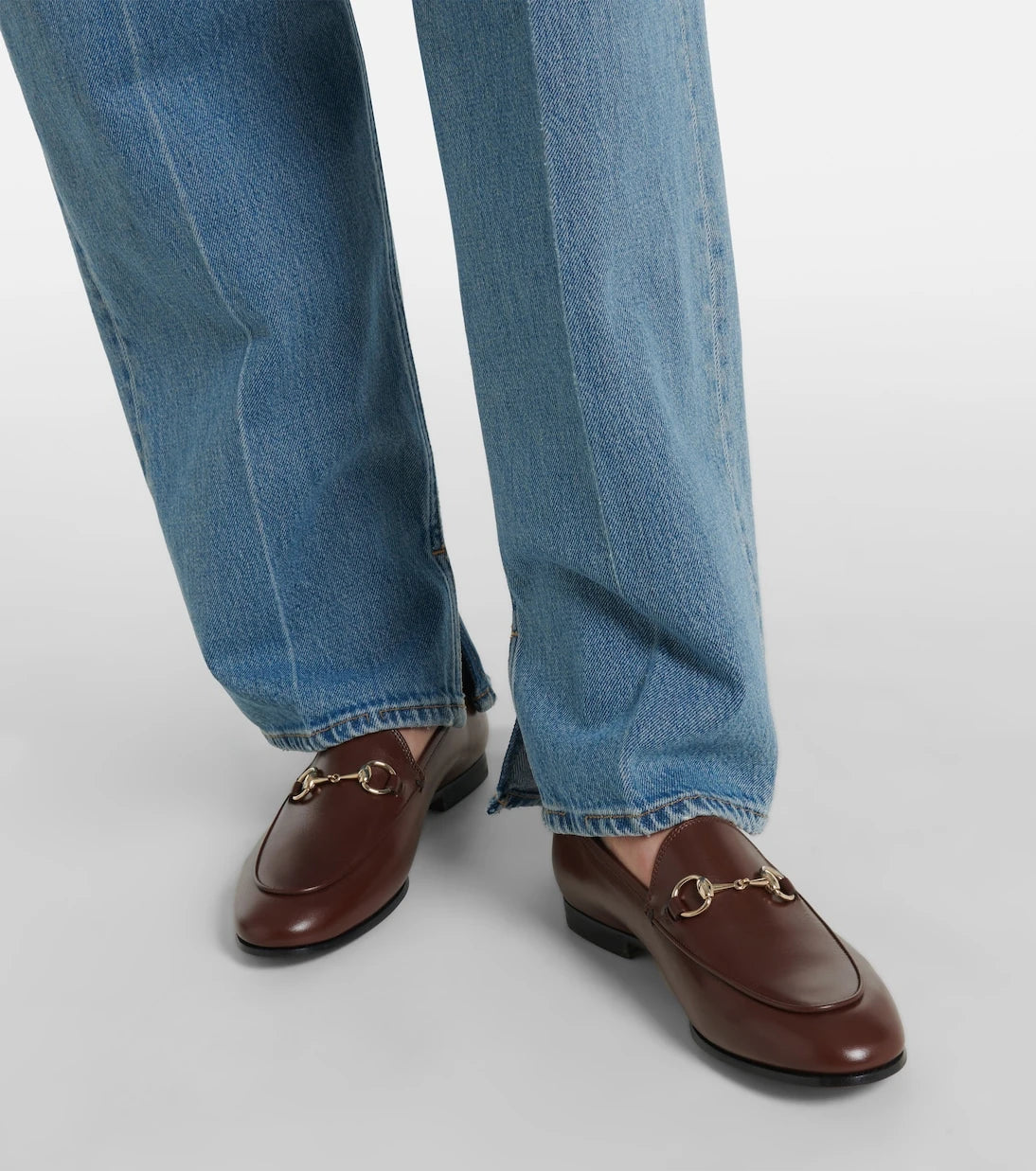 Gucci - Jordaan Horsebit leather loafers