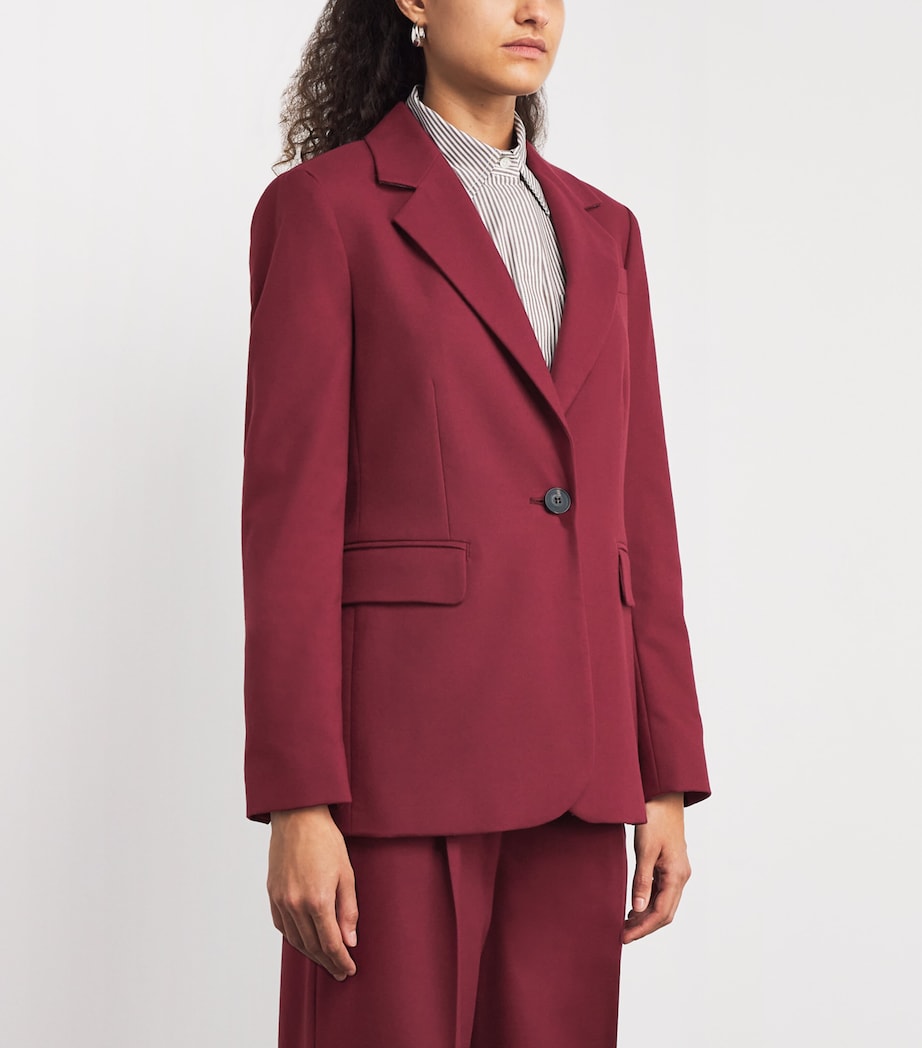 MAX&Co. Red Single-Breasted Blazer