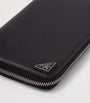 Saffiano Leather Zip-Around Wallet