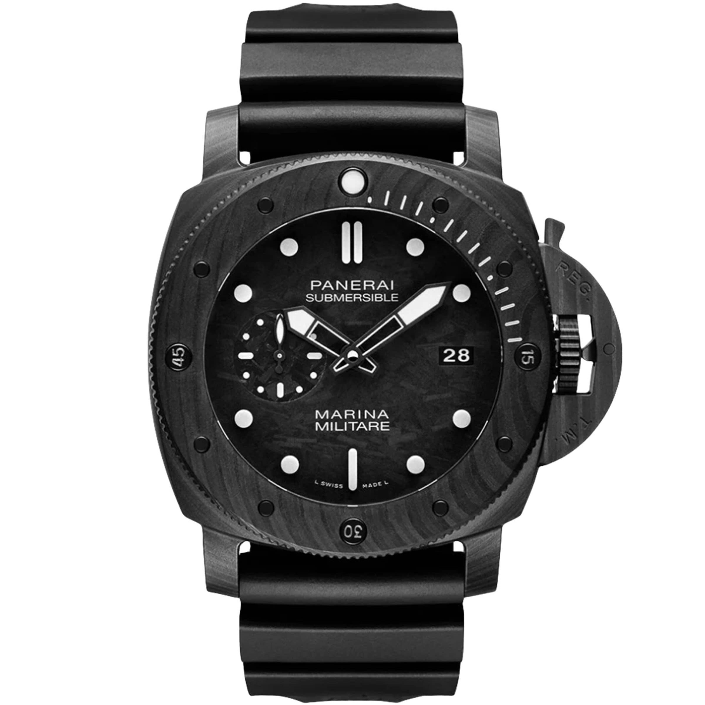 Panerai Carbotech Submersible Marina Militare Watch 47mm