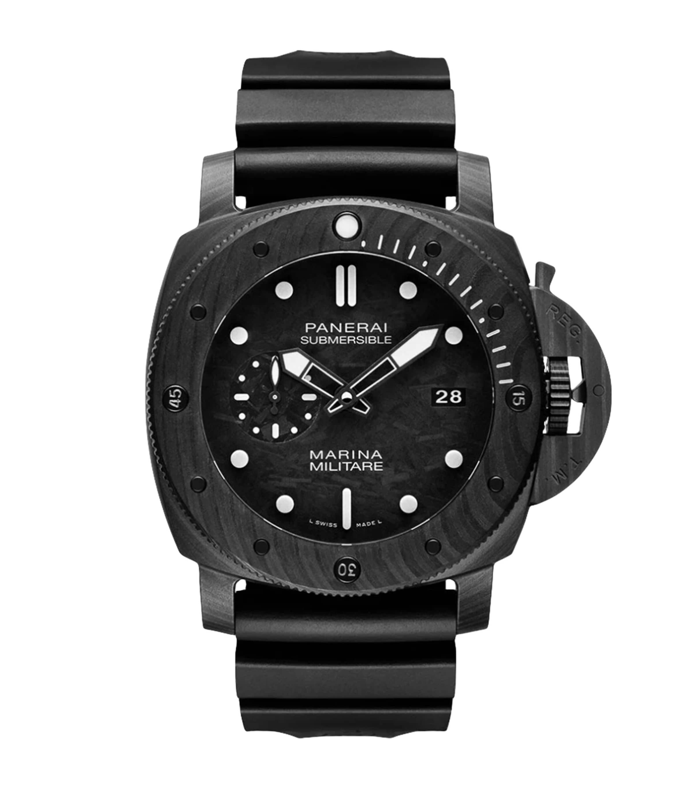 Panerai Carbotech Submersible Marina Militare Watch 47mm