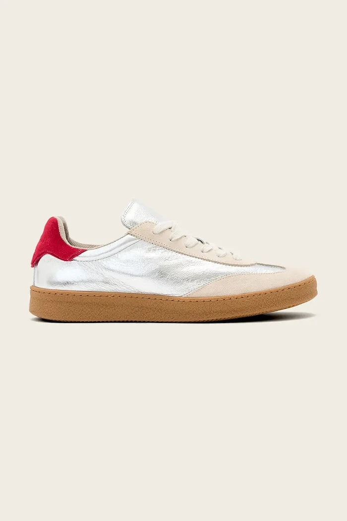 Кожени маратонки AllSaints Thelma Met Sneaker