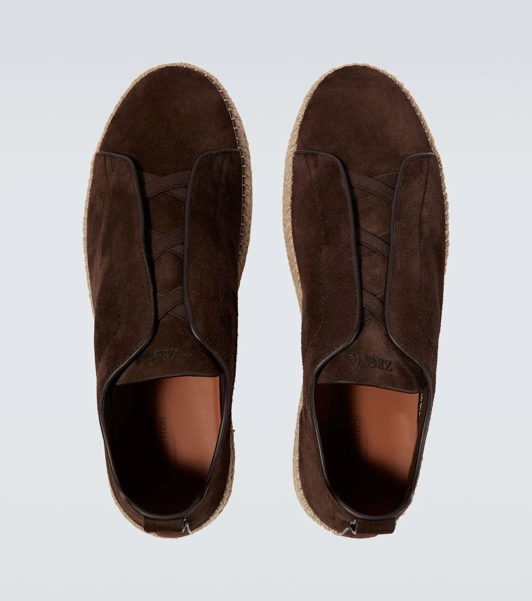 Zegna - Triple Stitch suede espadrilles
