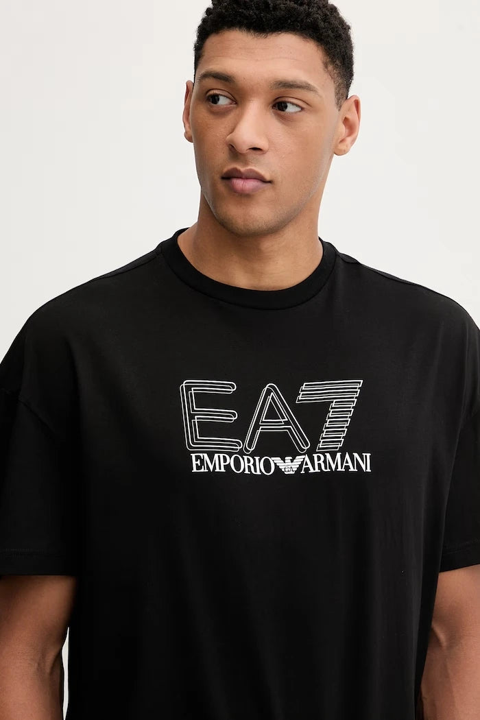 Памучна тениска EA7 Emporio Armani