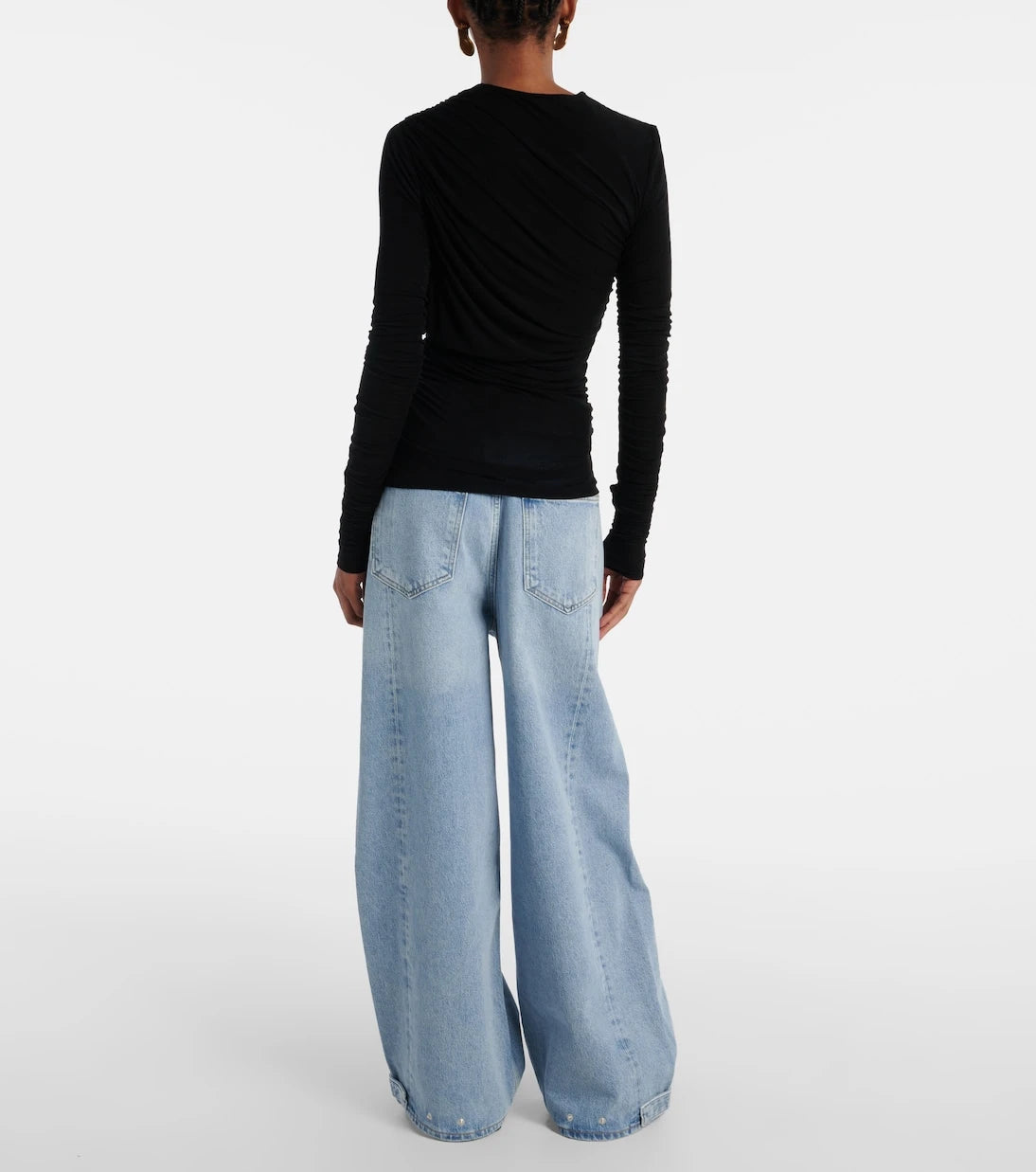 Agolde - Tania ruched jersey top