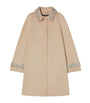 Marina Rinaldi Beige Wool Embellished-Detail Coat