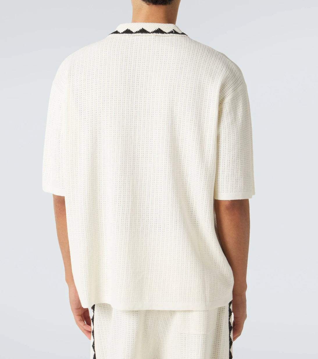 Commas - Embroidered crochet cotton-blend top