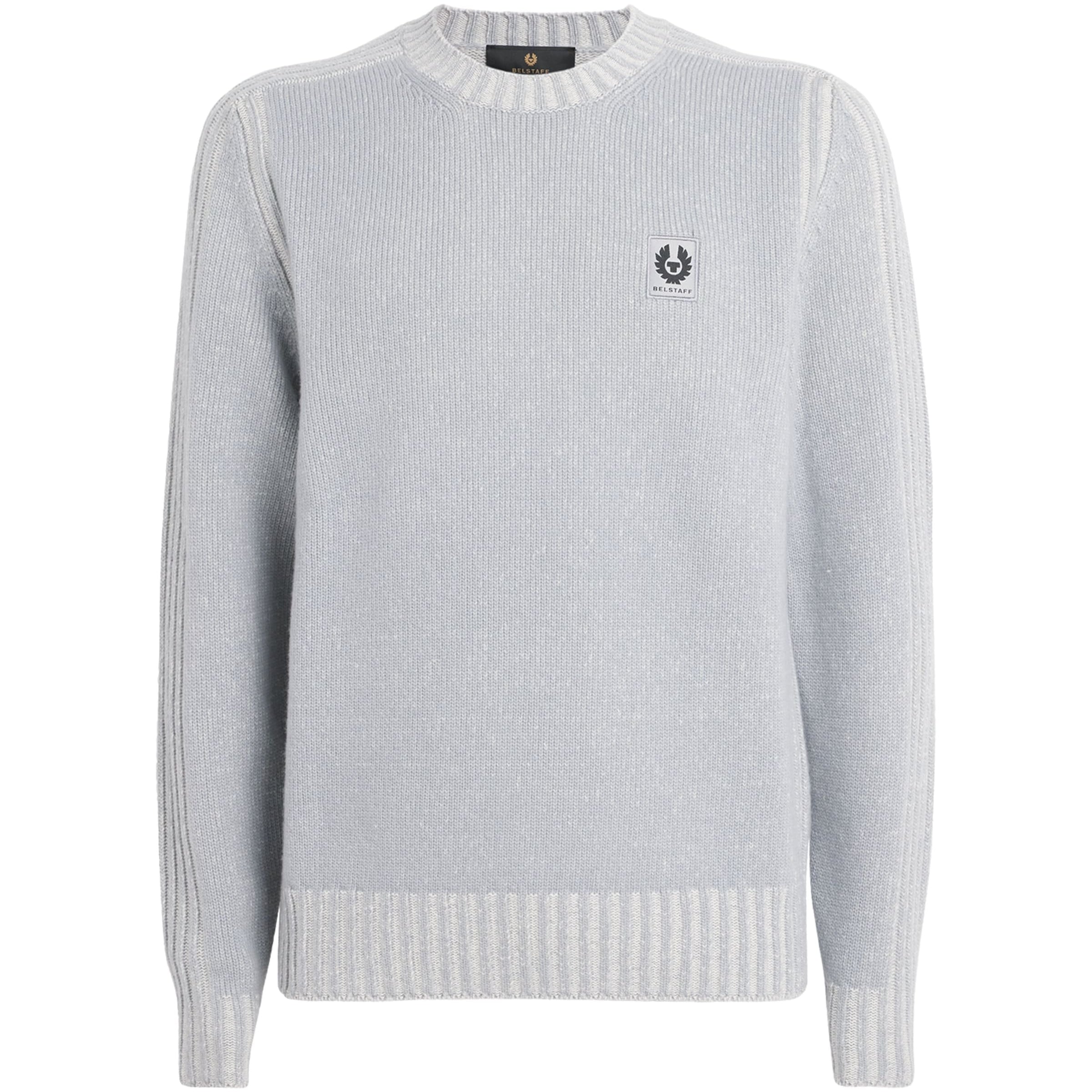 Belstaff Blue Wool Watch Sweater