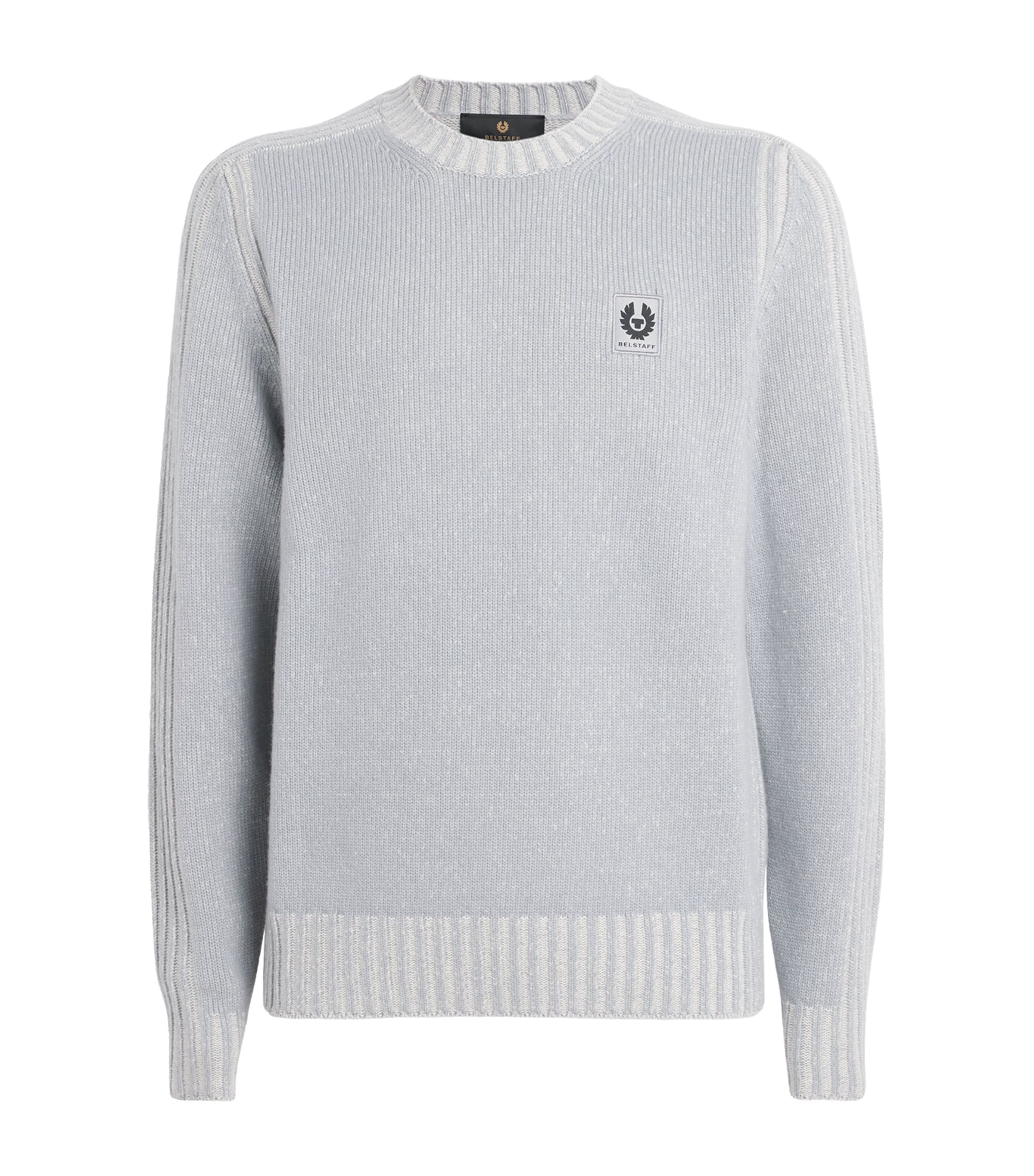Belstaff Blue Wool Watch Sweater