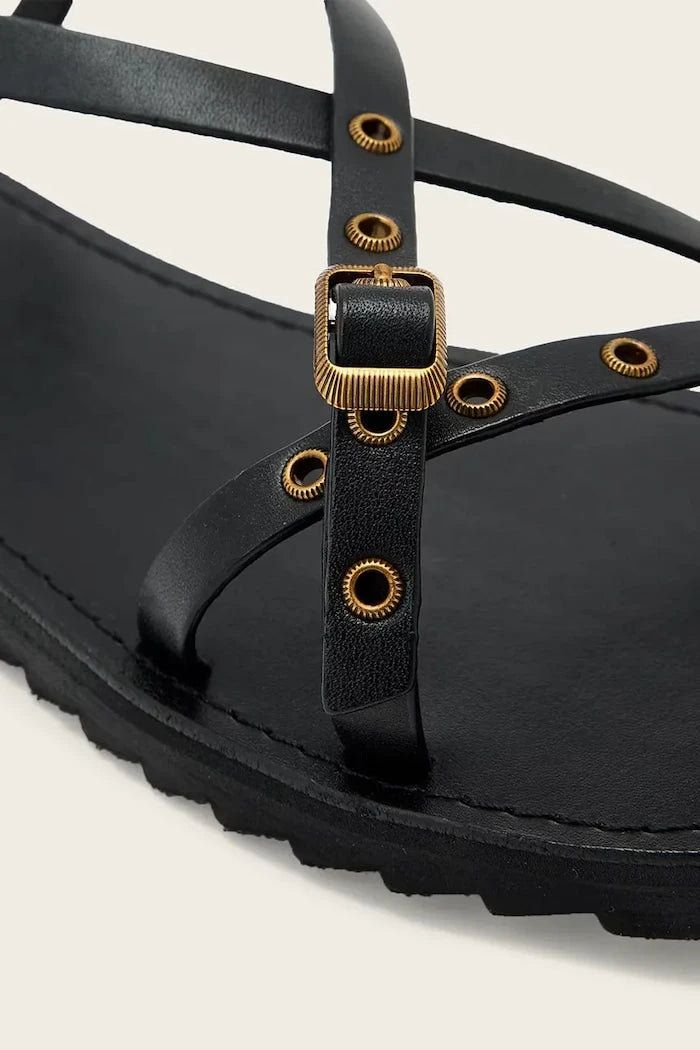 AllSaints kadın deri sandalet Tyla Eyelet Sandal